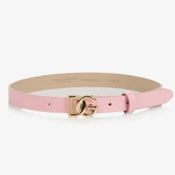 Dolce amp; Gabbana Girls Pink Patent Leather Belt New