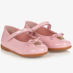 Dolce amp; Gabbana Girls Pink Patent Leather Shoes Best