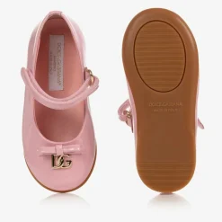 Dolce amp; Gabbana Girls Pink Patent Leather Shoes Best