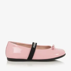 Dolce amp; Gabbana Girls Pink Patent Leather Pumps Outlet