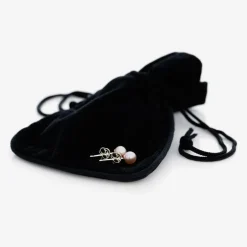 Raw Pearls Girls Pink Pearl Earrings (5mm) Clearance