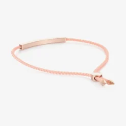 Treat Republic Girls Pink Personalised Bracelet (28cm) Discount