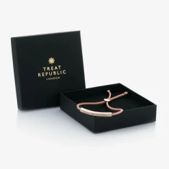 Treat Republic Girls Pink Personalised Bracelet (28cm) Discount