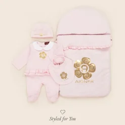 AIGNER Girls Pink Pima Cotton Nest (73cm) Discount