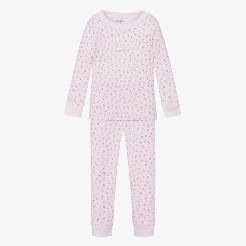 Kissy Kissy Girls Pink Pima Cotton Tulip Blossom Pyjamas