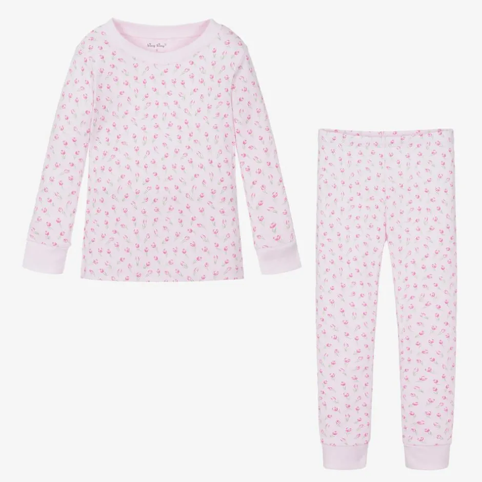 Kissy Kissy Girls Pink Pima Cotton Tulip Blossom Pyjamas