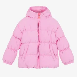 Billieblush Girls Pink Puffer Rainbow Jacket Discount