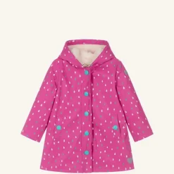Hatley Girls Pink Raindrop Raincoat Hot