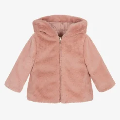 Mayoral Girls Pink Reversible Coat