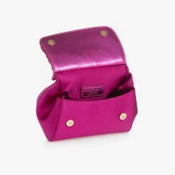 Dolce amp; Gabbana Girls Pink Rhinestones Sicily Bag (14cm) Sale