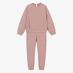 Mayoral Girls Pink Ribbed Flower Tracksuit Sale