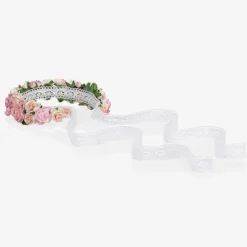Sienna Likes To Party Girls Pink Rose & Lace Garland Best