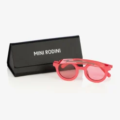 Mini Rodini Girls Pink Round Visor Sunglasses Discount