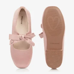 Mayoral Girls Pink Satin Bow Shoes Best