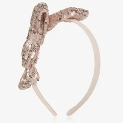 Patachou Girls Pink Sequin Bow Hairband Online