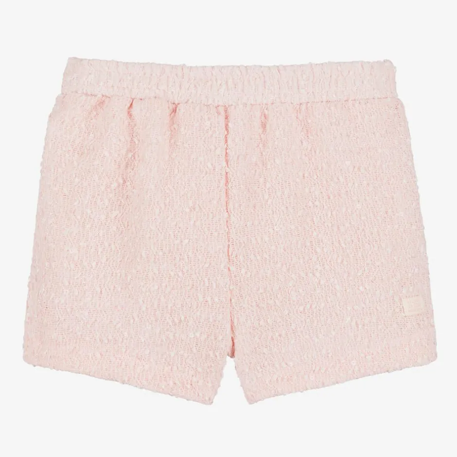 Le Chic Girls Pink Sequinned Shorts Best