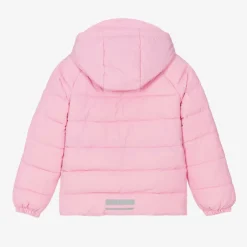 Mitty James Girls Pink Showerproof Puffer Coat Online
