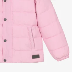 Mitty James Girls Pink Showerproof Puffer Coat Online