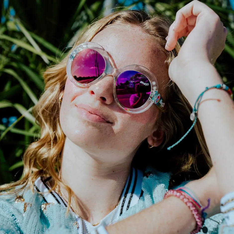 Bling2o Girls Pink Sprinkle Sunglasses (UVA/UVB) Outlet