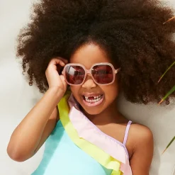 Chloé Girls Pink Square Sunglasses Clearance