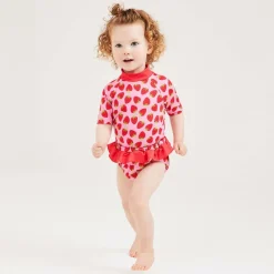 Mitty James Girls Pink Strawberry Tankini (UPF 50+) Best