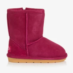Chipmunks Girls Pink Suede Leather Boots Discount