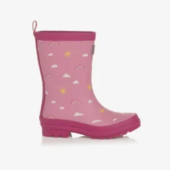 Hatley Girls Pink Sun Charms Rain Boots Sale