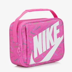 Nike Girls Pink Swoosh Logo Lunch Bag