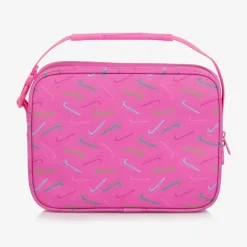 Nike Girls Pink Swoosh Logo Lunch Bag