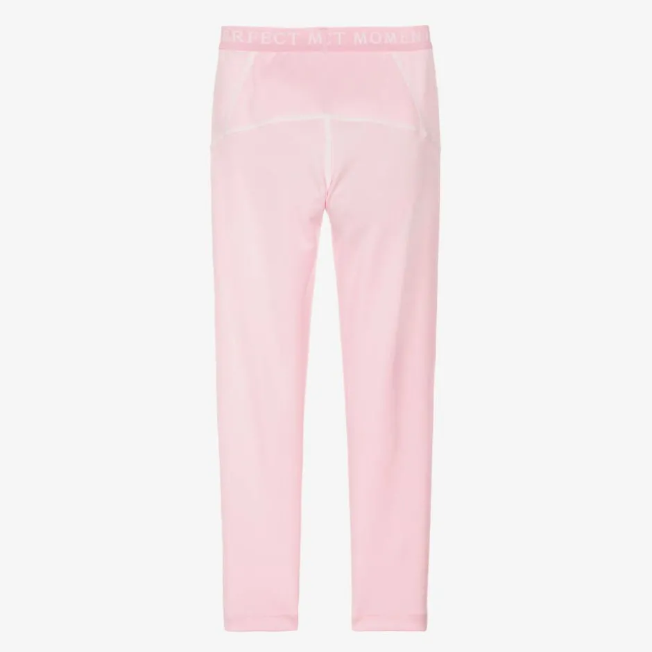 Perfect Moment Girls Pink Thermal Star Leggings Clearance