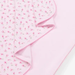 Kissy Kissy Girls Pink Tulip Blossoms Cotton Blanket (73cm)