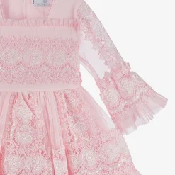 Beau KiD Girls Pink Tulle & Lace Dress New