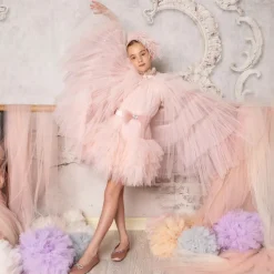 Tutu du Monde Girls Pink Tulle Cape