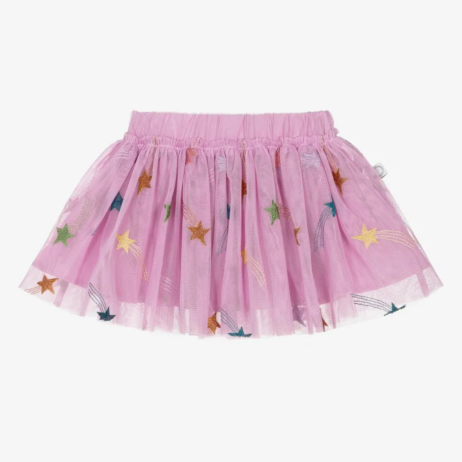 Stella McCartney Kids Girls Pink Tulle Shooting Star Skirt Online