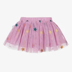 Stella McCartney Kids Girls Pink Tulle Shooting Star Skirt Online
