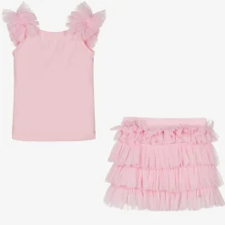 Beau KiD Girls Pink Tulle Skirt Set New