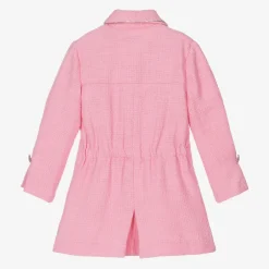 Miranda Girls Pink Tweed & Diamanté Dress