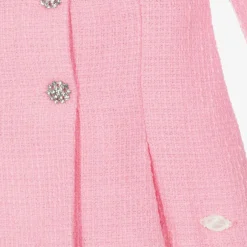 Miranda Girls Pink Tweed & Diamanté Dress