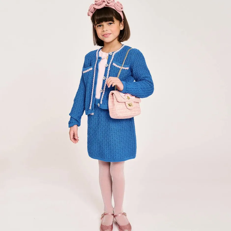 Angels Face Girls Pink Tweed Bag (16cm) Online