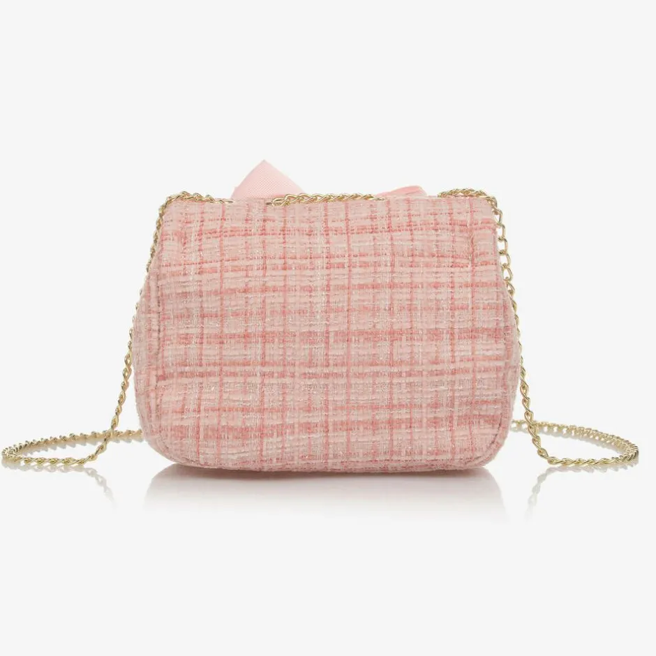 Angels Face Girls Pink Tweed Bag (16cm) Online