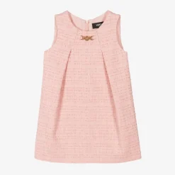 Versace Girls Pink Tweed Dress Best