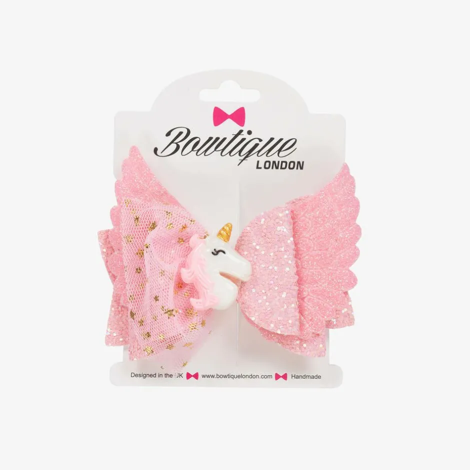 Bowtique London Girls Pink Unicorn Hair Clip (8cm) Sale