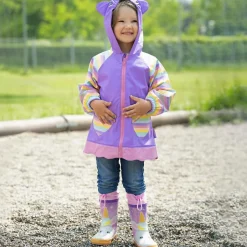 Playshoes Girls Pink Unicorn Rain Boots