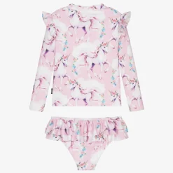 Rock Your Baby Girls Pink Unicorn Tankini (UPF50+) Outlet