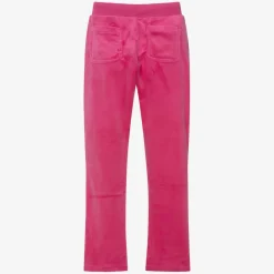 Juicy Couture Girls Pink Velour Flared Joggers Online