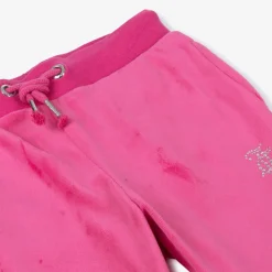 Juicy Couture Girls Pink Velour Flared Joggers Online