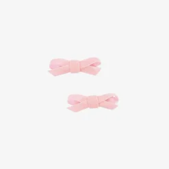 Bowtique London Girls Pink Velvet Bow Hair Clips (2 Pack) Discount