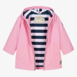 Little Blue House by Hatley Girls Pink Waterproof Raincoat Outlet