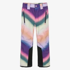Molo Girls Pink Wavy Rainbow Ski Trousers WavyRainbow Sale