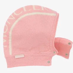 Moncler Enfant Girls Pink Wool Balaclava Outlet